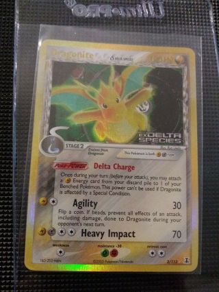 Dragonite - 3/113 Delta Species - Rare Holo - Pokemon Card - Nm