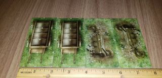 Dnd D&d Pathfinder Rpg 2x4 Wilderness Carriages Wrecked Carriages 4 Tiles Total