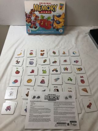 Memory Game Card Game By Milton Bradley Hasbro 2005 Complete Ages 3 - 6