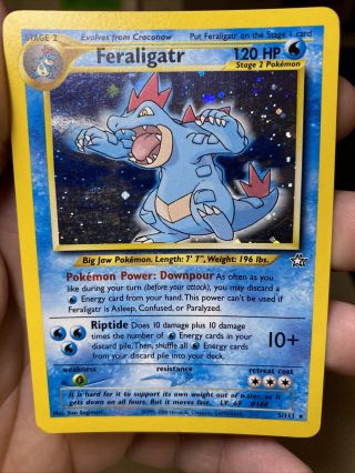 Feraligatr Holo 5/111 Neo Genesis Unlimited Pokémon Card Pl