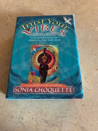 2004 Trust Your Vibes Oracle Cards Awakening Your Sixth Sense By Sonia Choquette