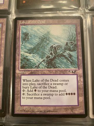 Magic The Gathering : Alliances - Lake Of The Dead - Rare Card Never Played Nm