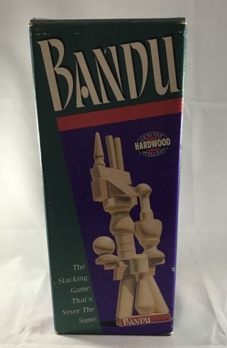Bandu Milton Bradley Stacking Game 52 Replacement Wooden Blocks 1991