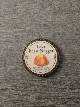 True Dungeon Token Lava Beast Nugget Monster Trophy Bit Ingredient