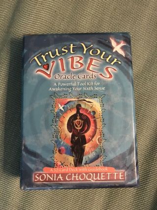 Trust Your Vibes Oracle Cards,  Sonia Choquette,  Complete W Booklet,  52 Ca