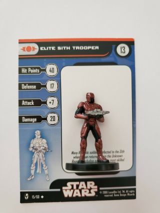 Elite Sith Trooper - 15 Star Wars Miniatures » Knights Of The Old Republic