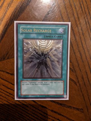 Yu - Gi - Oh Solar Recharge Ultimate Rare Lodt - En052 Unlimited Edition