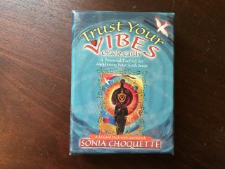 Trust Your Vibes Oracle Cards,  Sonia Choquette,  Complete W Booklet,  52 Ca