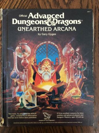 Tsr Ad&d 1st Edition - Unearthed Arcana - 1985