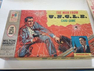 Vintage 1965 Milton Bradley Man From Uncle Card Game No.  4532 - Complete