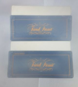Trivial Pursuit Cards Genius Vintage 1981 2 Boxes Of Cards