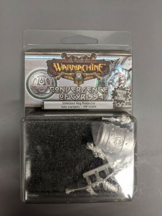 Privateer Press Convergence Of Cyriss Steelsoul Keg Protector Nib