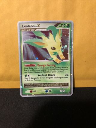 Leafeon Lv X - 99/100 - Holo Ultra Rare Majestic Dawn Pokemon Nm.  Never Played