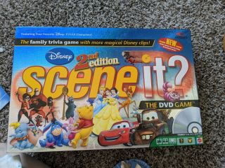 Disney Scene It? 2nd Edition The Dvd Board Game 100 Complete Euc