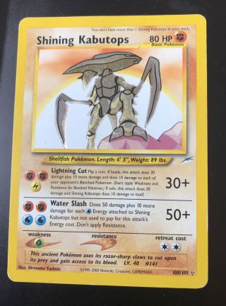 Shining Kabutops Pokemon Neo Destiny 108/105