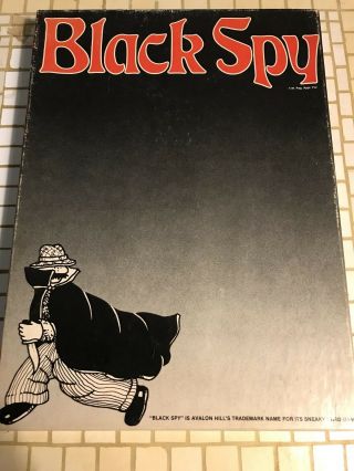Avalon Hill Black Spy Sneaky Card Game Complete