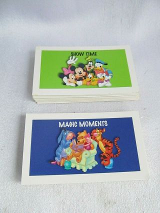Monopoly The Disney Edition 2001 Replacement Cards Show Time & Magic Moments
