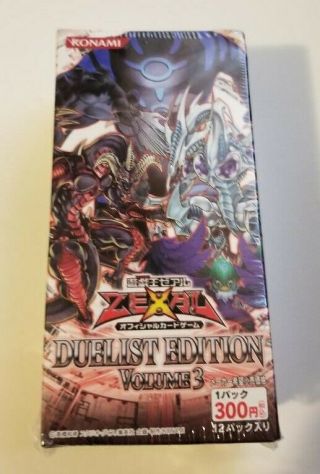 Yugioh Zexal Ocg Duelist Edition Volume 3 Japanese Booster Box Konami