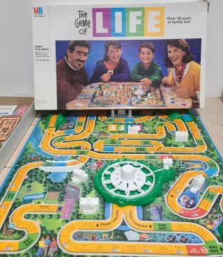 Vintage " The Game Of Life " Board Game By Milton Bradley - 1991 Edition - Flawed