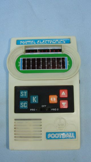 Vintage Mattel Football Electronic Game Hand - Held 1977