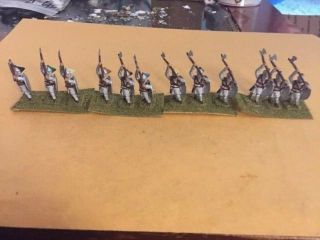 25mm Metal Late Roman Byzantine Infantry With Long Axes 12 Count