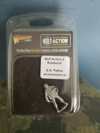 Bolt Action George S.  Patton Rulebook Figure Warlord Games