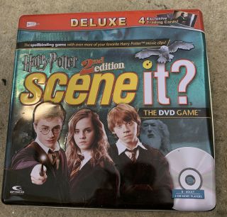 Harry Potter Scene It 2nd Edition Dvd Board Game Deluxe Edition Collectors Tin