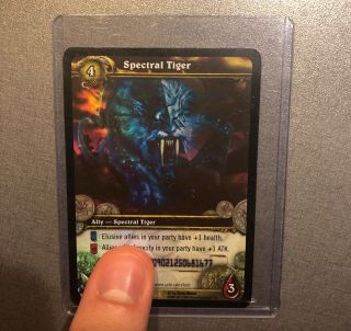 World of Warcraft TCG Loot Card Spectral Tiger - Scratched Loot Card 2