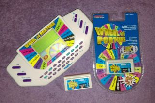 Vintage Wheel Of Fortune Electronic Hand Held Game Cartridges 9/12 Tiger 1995