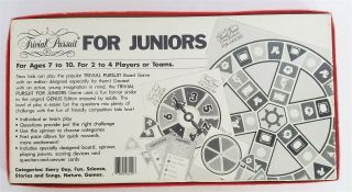 Trivial Pursuit for Juniors Board Game / 1987 Horn Abbot 2