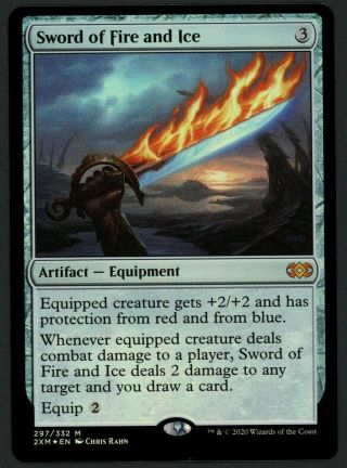 1x Foil Sword Of Fire And Ice Mtg Double Masters 2xm - Kid Icarus -