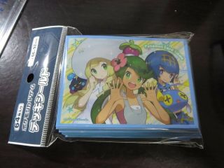 Pokemon Card Sleeve Deck Shield Lillie Mallow Lana 64sheets Japanese