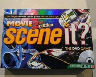Scene It? Movie 2nd Edition Trivia Board Game Dvd Complete 2007