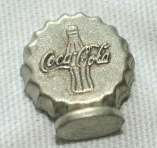 1999 Coca Cola Monopoly Game Pewter Bottle Cap Token