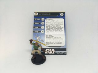 Star Wars Miniatures Zayne Carrick Knights Of The Old Republic W/ Card Mini Rpg