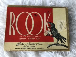 Vintage Rook Card Game Complete Set Blue Color Backs Parker Brothers Salem Mass.
