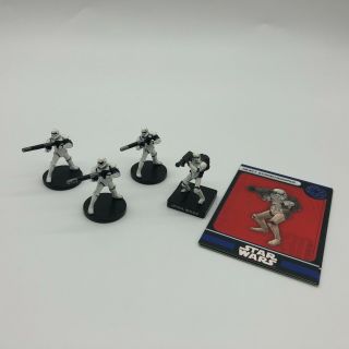 Star Wars Miniatures Imperial Heavy Stormtrooper 28/60 Empire Uncommon Legion Nr