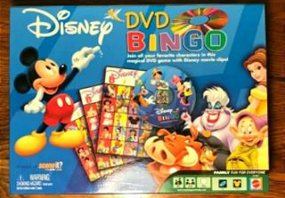 Disney Dvd Bingo Game Movie Clips Matching Counting