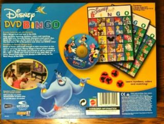 Disney DVD BINGO Game Movie Clips Matching Counting 2