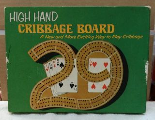 Vintage 1976 High Hand 29 Cribbage Board By Pacific Game Co 750