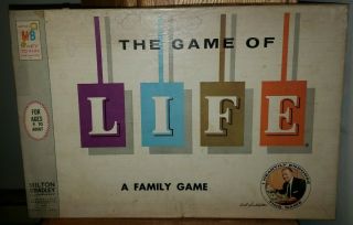 Vintage 1960 The Game Of Life Board Game By Milton Bradley - Complete