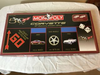 2003 Corvette Monopoly 50th Anniversary Collector 