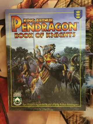 King Arthur Pendragon Book Of Knights By Green Knight Gk2724 - Rpg Book