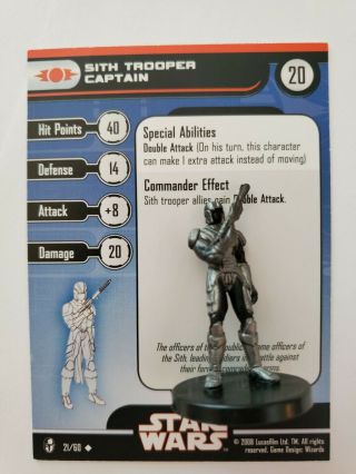 Sith Trooper Captain - 21 Star Wars Miniatures » Knights Of The Old Republic