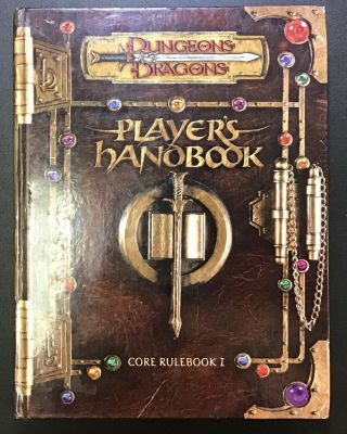 Dungeons & Dragons Player’s Handbook 3.  0 2000 2nd Print Core Rulebook I,  Demo