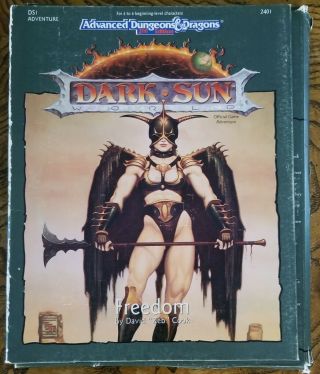 Freedom - Dark Sun Adventure Ds1 - Ad&d 2nd Edition (tsr,  1991)