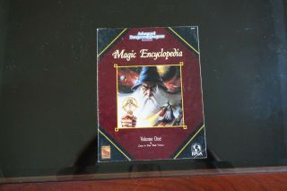 1992 Tsr 2nd Ed Ad&d Magic Encyclopedia Vol 1 9293 / 1st Prt / F/vf / D&d Gygax