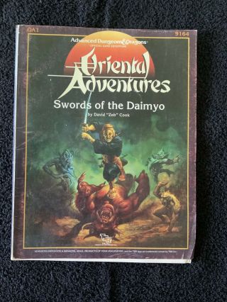 Oa1 - Swords Of The Daimyo - Oriental Adventures Dungeon & Dragons Tsr 9164