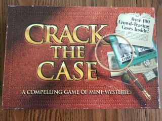 Crack The Case Game - Vintage 1993 Milton Bradley - Mini Mysteries Adult Party