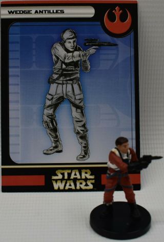 Star Wars Miniatures Game Wedge Antilles W/card 51/60